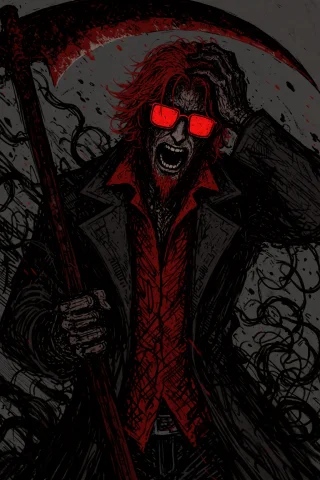 Lorapostaldudekrea2bysulfursnifferkrea23372310epoch70.7, Dar... — Stable Diffusion AI Prompt: , Dark abstract horror portrait, upper body of a deranged man gripping a rusted...