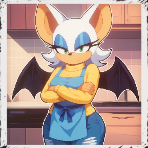 Starmaker,thin Outline, Bat Girl, Furry Female, Animal Nose,... — Stable Diffusion AI Prompt: @starmaker,thin outline, bat girl, furry female, animal nose, body fur, white fu...