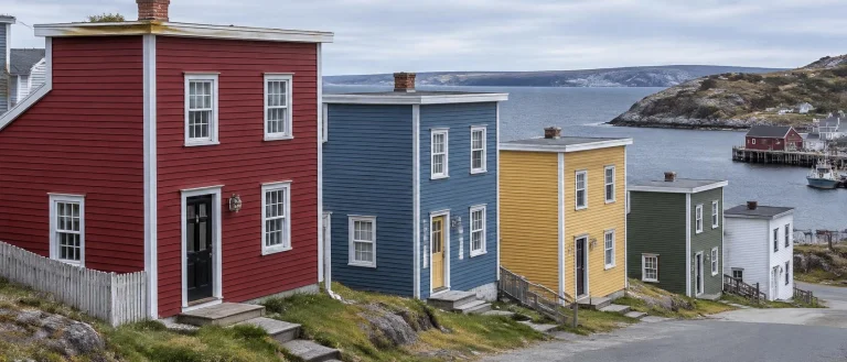 Newfoundland Nfld Saltbox Houses With Flattened Roofs