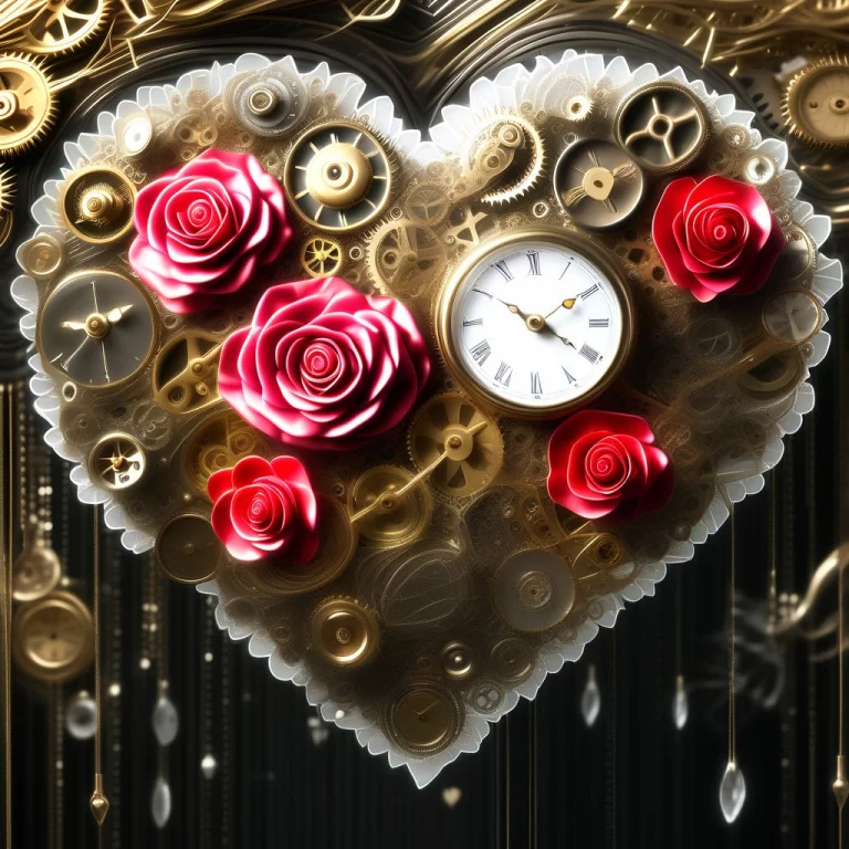 A Blooming Rose Where Each Petal Is A Delicate, Translucent...