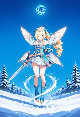 1 Girl, Solo, Sword, Flyuig Around, Lifting From The Ground,... — Stable Diffusion AI Prompt: 1 girl, solo, sword, flyuig around, lifting from the ground, cute fairy wind, sw...
