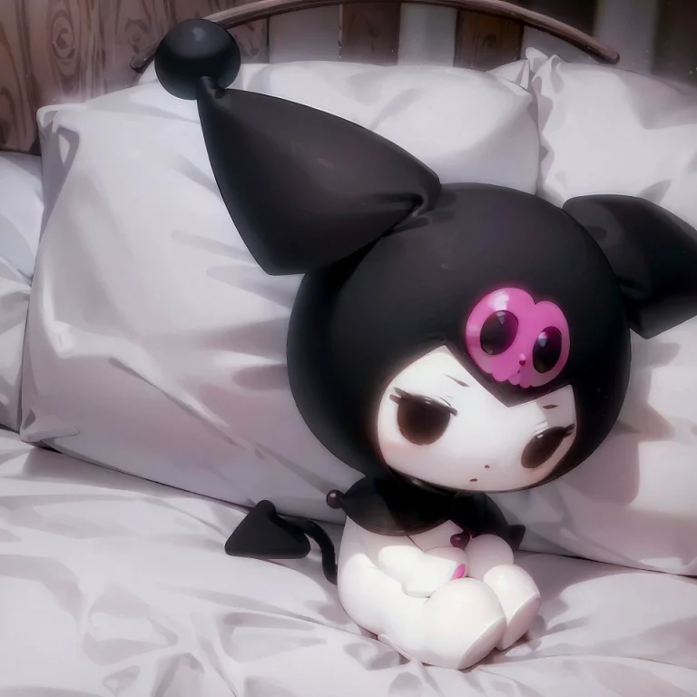 A Plush Toy Of Kuromi,,masterpiece1.2,best Quality1.1,lorahe...