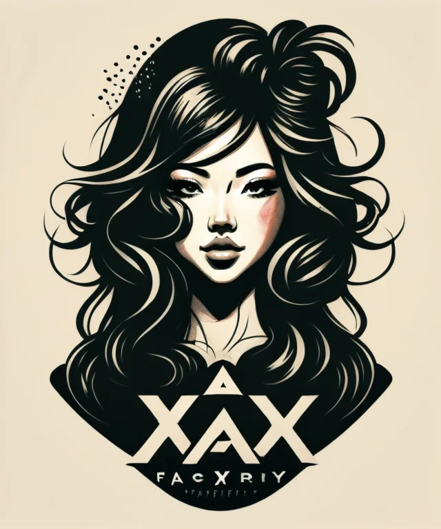 A Xustom Motor T-shirt Logo In The Style Of Magifactory Art,...