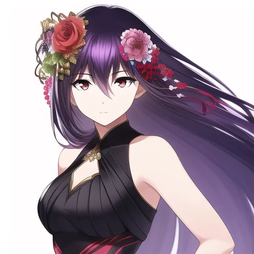 Lorakasumi1, Bestquality, High Quality, 1girl, Purple Hair,...