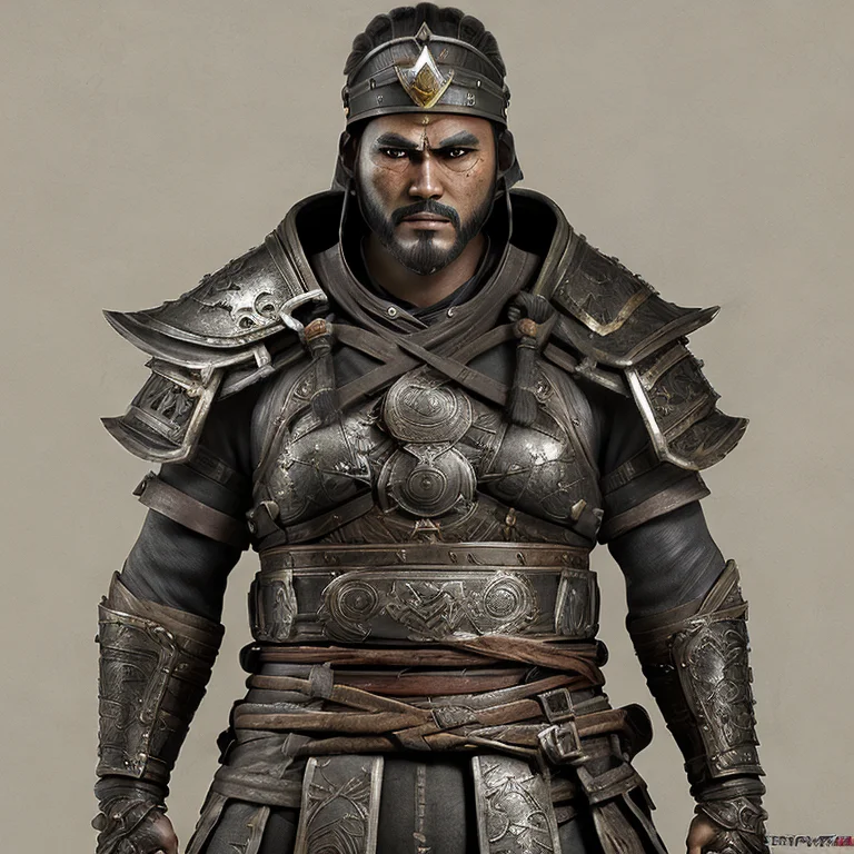 A Photo Of A Full Body Character Of A Japanize Male Samurai...