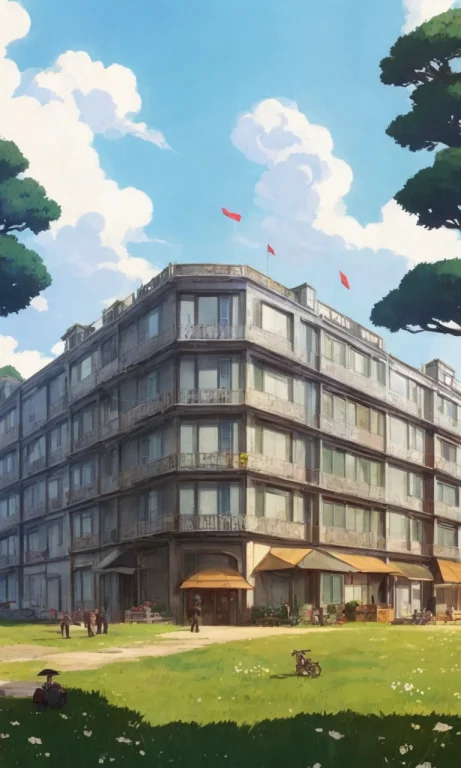 A Huge Vietnam Old Apartment Building By Howls Moving Castle...