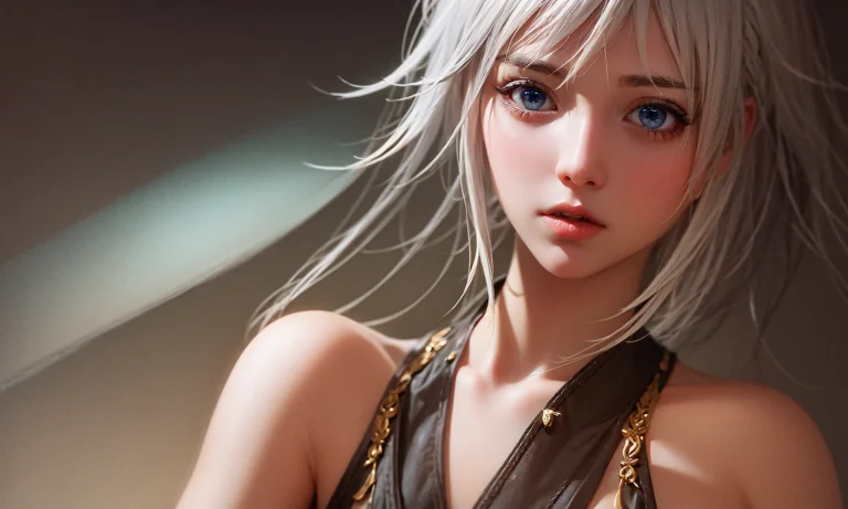 Best Quality, Masterpiece,white Hair, Blue Eyes, Upper Body