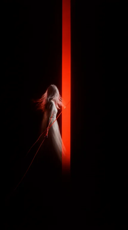 A High-contrast Film Photograph With Digital Manipulation, C...