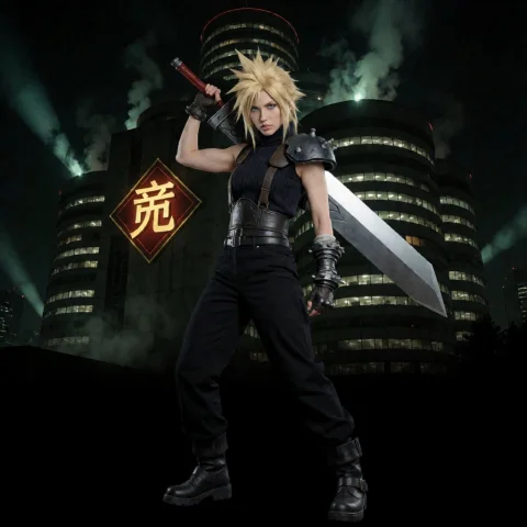 Cinematic Photo Of An Skswoman. Skswoman Cosplaying As Cloud... — Stable Diffusion AI Prompt: Cinematic photo of an SKS_woman. SKS_woman cosplaying as cloud strife from final...