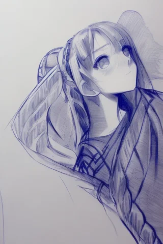 Bynispart, White Background, Sketch, Victorian Girl, Feminin... — Stable Diffusion AI Prompt: (ByNispArt), ((white background)), sketch, victorian girl, feminine, (long detai...