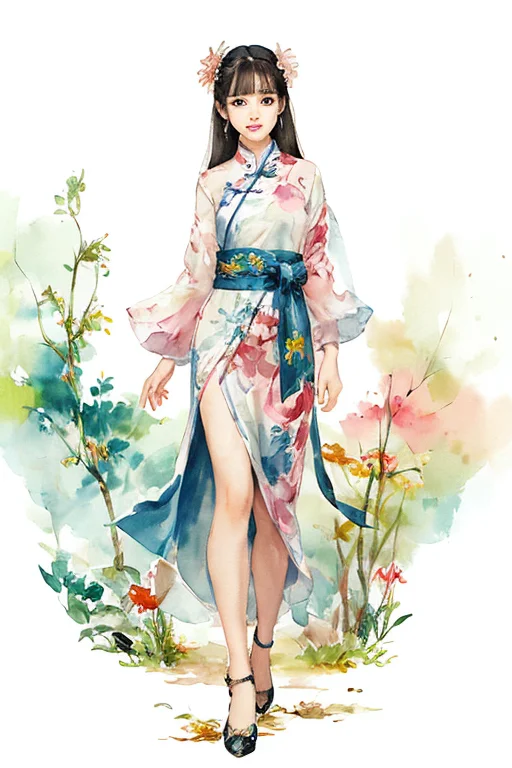 Upper Body 1.5,white Background1.4, Tachi-e, Original,illust...
