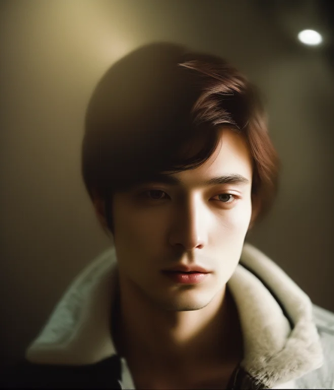 Cinestyle, Photoshoot Of A Male Model, Posed, In A Dark Room...