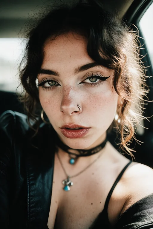 Close-up Selfie Of A Young Woman In Her Late 20s With Fair S...