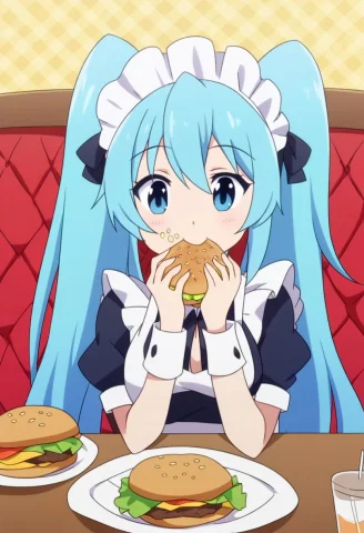 Prompt Masterpiece Anime Artwork, 1girl, Fictional Character... — Stable Diffusion AI Prompt: Prompt: Masterpiece anime artwork, 1girl, fictional character Aqua, long blue ha...