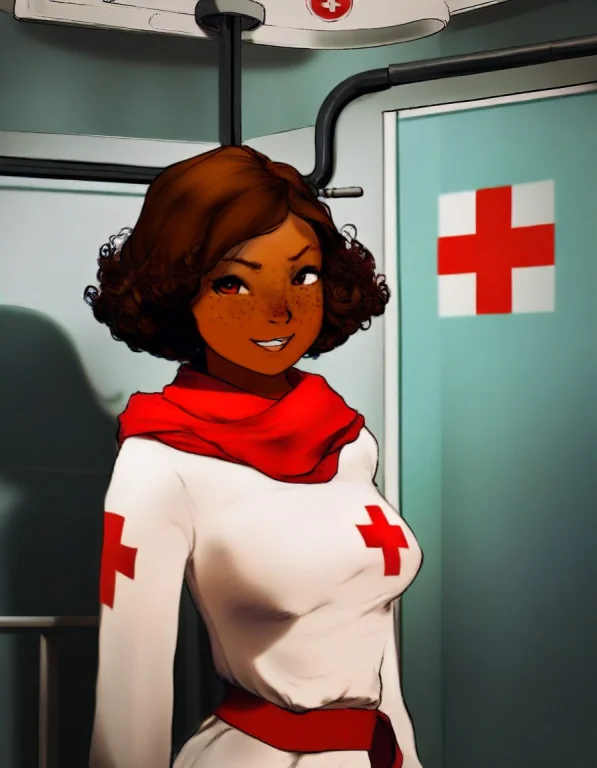 Panacea, Inside Hospital Emergency Room, Dark Skinned Female...