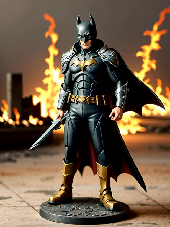 Pmini Style, Painted Miniature Of Batman, Character Design,...