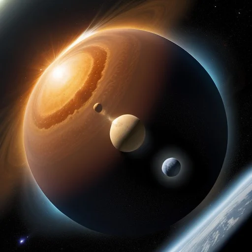 An Expansive Solar System In Space