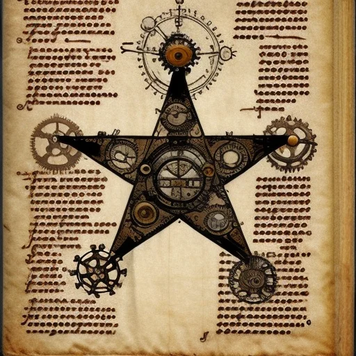 Manuscriptai, A Ancient Manuscript Page, A Machine On It, St...