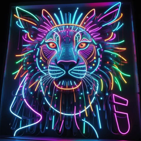 Generate A Close Copy Of The Attached Image With Led And Col... — SDXL AI Prompt: Generate a close copy of the attached image with LED and colorful LED lights. Fo...
