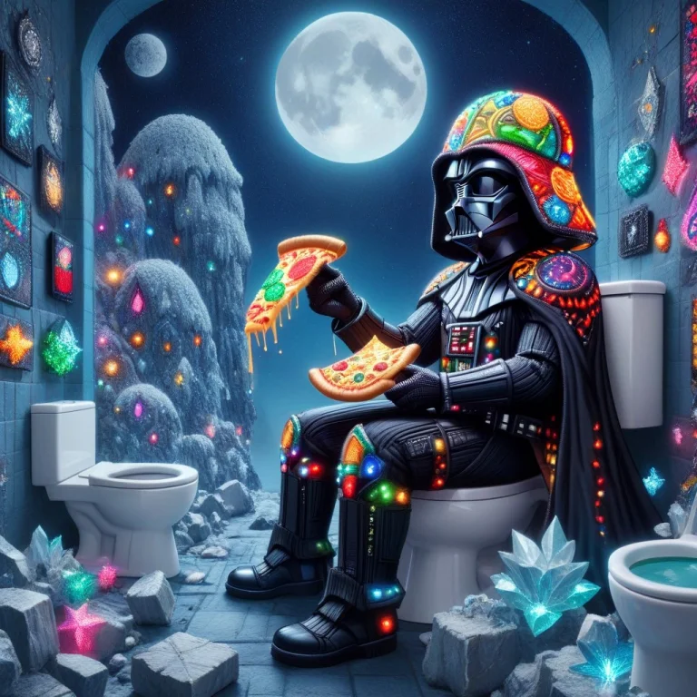 Colorful Led Lights, Ral-embroideredpatch, Darth Vader Eat P...