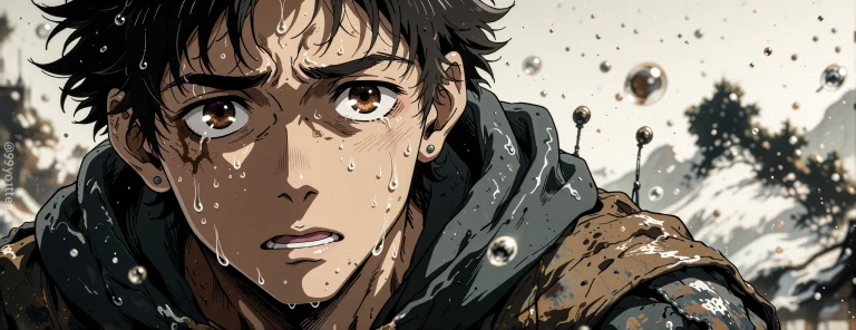 Anime-style Art, Digital Artwork, 96yottea, Ink . Matte Pain...