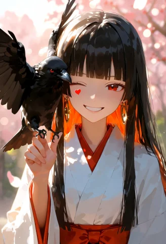 Semit2r, Score9, Best Quality, Masterpiece, 1girl, Solo, Shr... — Stable Diffusion AI Prompt: @semiT2r, score_9, best quality, masterpiece, 1girl, solo, shrine maiden, miko,...