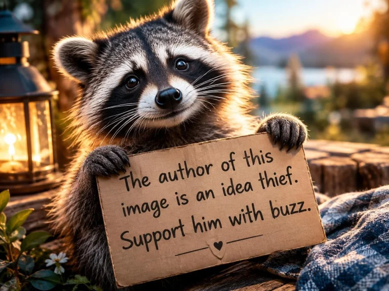 Close To  A Gentle Raccoon, Effects, Unique Text The Author...
