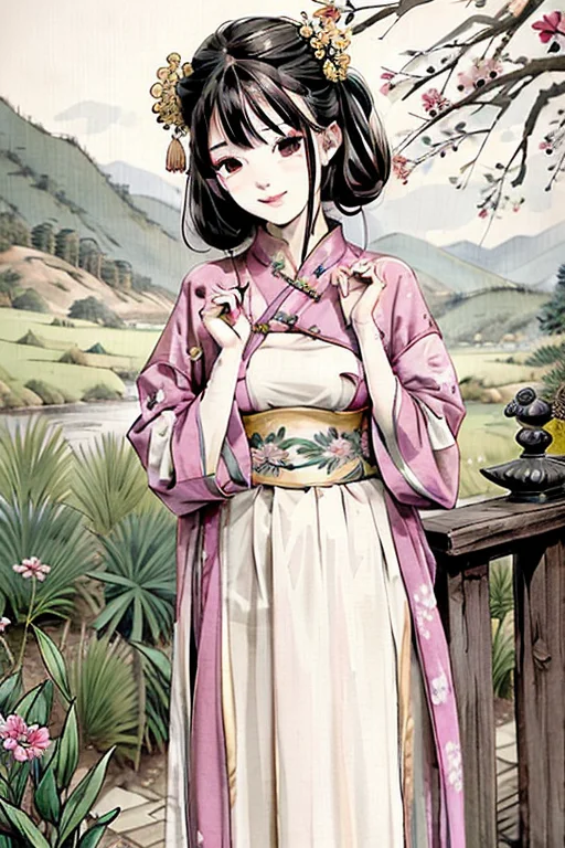 Shuimobysim Portrait Of A Naive Milf Standing In Bamboo Fore...