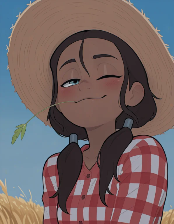 Korra, 1girl, Solo, Long Hair, Looking At Viewer, Blush, Smi...