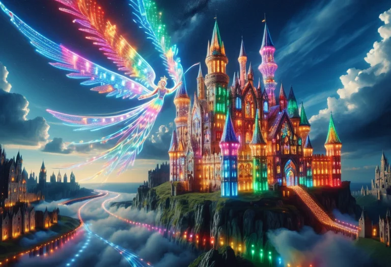 Colorful Led Lights, Drawn To The Castles That Float In The...
