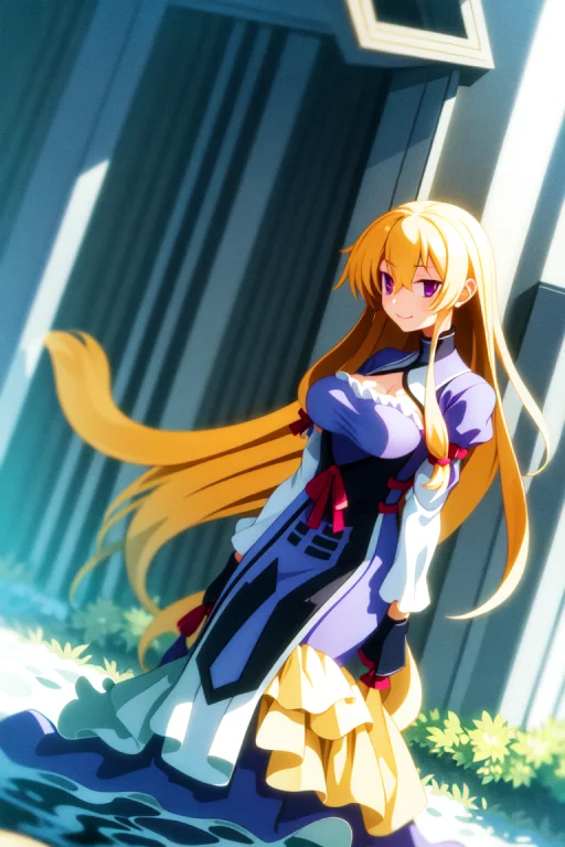 Masterpiece, Bestquality, 1girl, Solo, Yakumo Yukari,