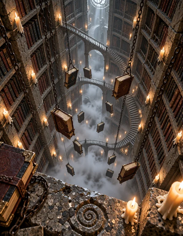 3xpl0r3 Dung30n, Photorealistic, Same Impossible Library, Pl...