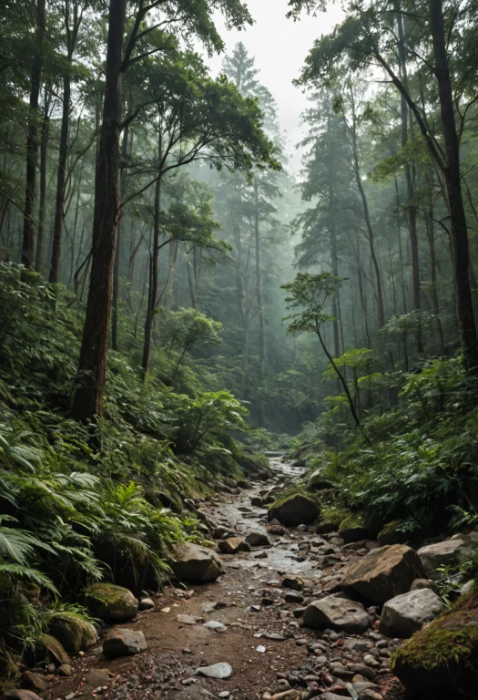 Score9, Score8up, Score7up, Realistic, Rainforest In A Cloud...