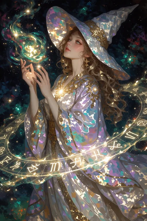 A Breathtakingly Ethereal Close-up Portrait Of A Serene Youn...