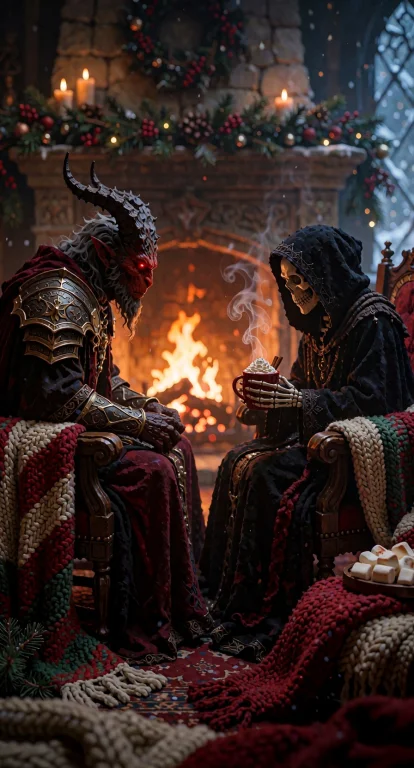 Grimmsfantasy, A Symmetrical Medium Shot Captures An Unlikel...