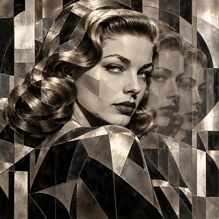 Un Portrait De Lauren Bacall, Fait Vers La Fin Des Annes 40....