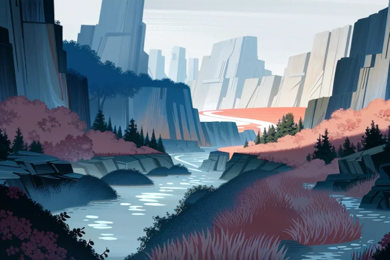 Landscape, River, In The Style Of Lorajackscape1