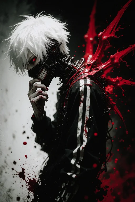 Digital Anime-style Artwork Featuring A Male Character With...