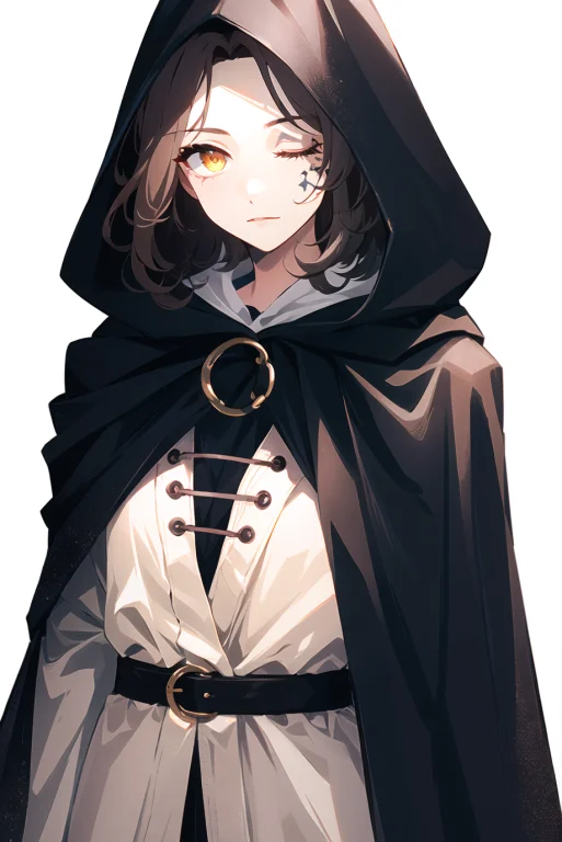 Melina Elden Ring, 1girl, Black Cloak, Brown Hair, Cape, Clo...