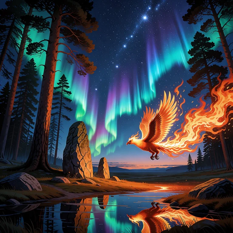 Gloves, Wings, In A Vast Open Forest Where Towering Trees To...