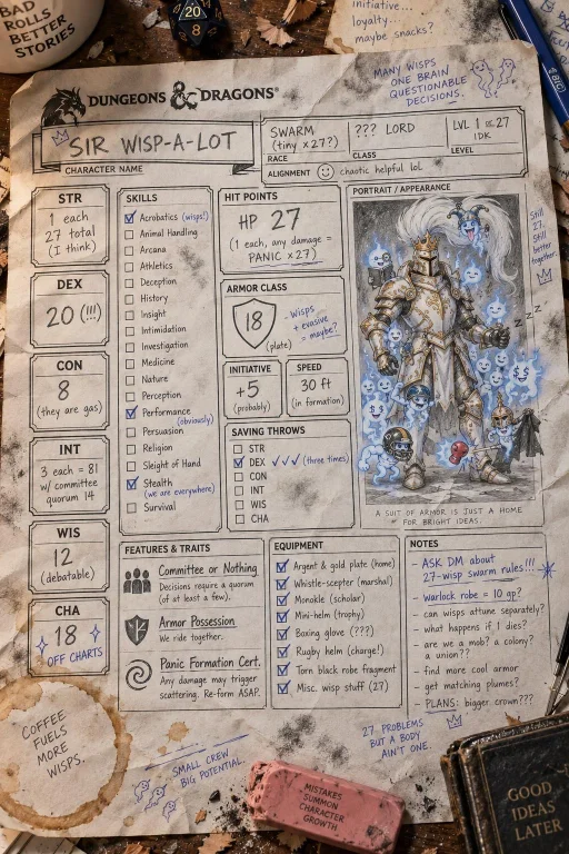 Tabletop Rpg Character Sheet Illustration, Chaotic Gamers De...