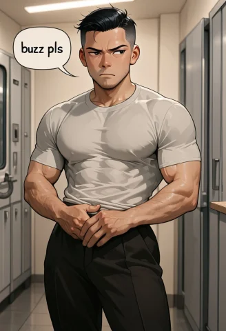 1man, Muscular, Solo, Masterpiece, Best Quality, Good Hands,... — Stable Diffusion AI Prompt: 1man, muscular, solo, masterpiece, best quality, good hands, buzz pls, speech bu...