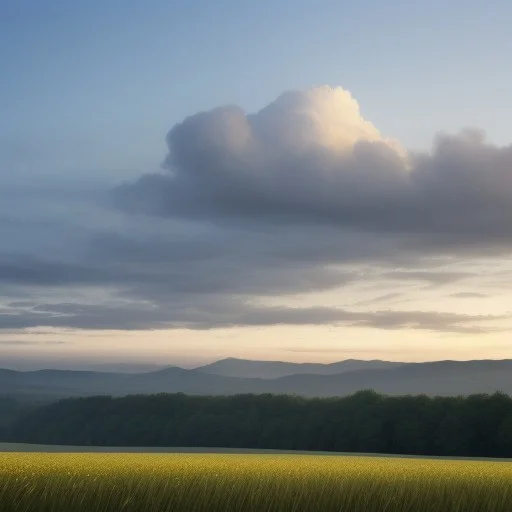 Field, Sky, Cloud, Morning, Rock,