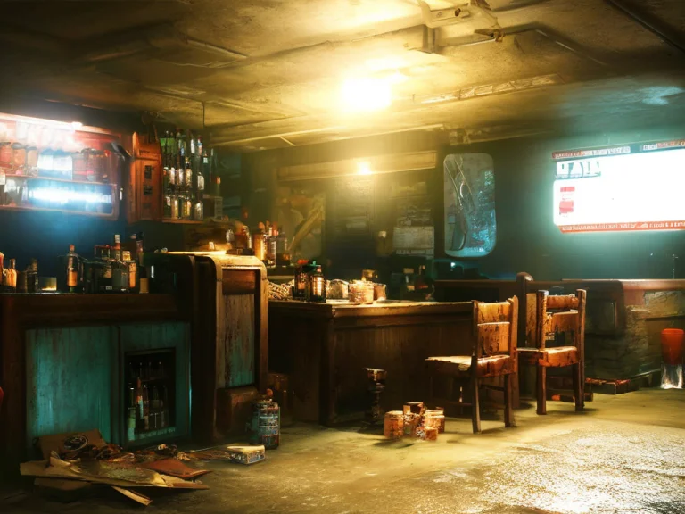 Cinematic Movie Mid-shot Still Of A Hamadryad Working In A B...