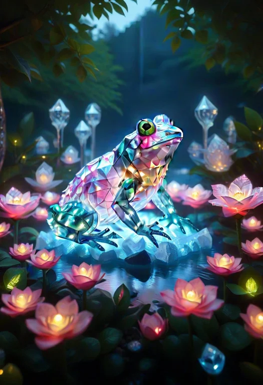 Led Gem Frog, Praying To The Led Gem, Geometric Fragments, T...