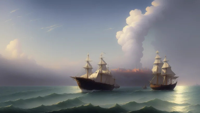 Art By Aivazovsky, Sharper Details, Chromatic Aberration, Ci...