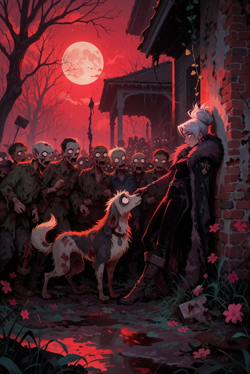 The Woman Stands In The Overgrown Front Yard Of The Haunted...