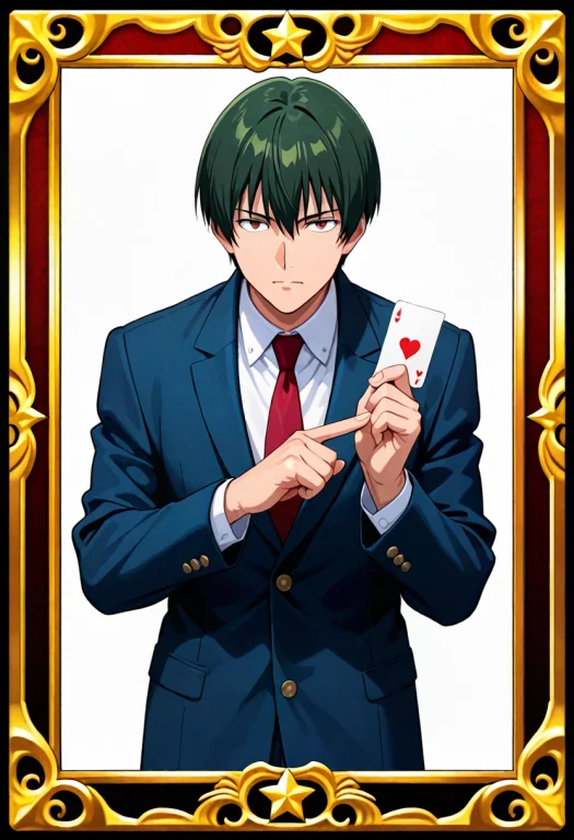 Sfw,bestquality,sourceanime,card Frame,1man,solo,psychic