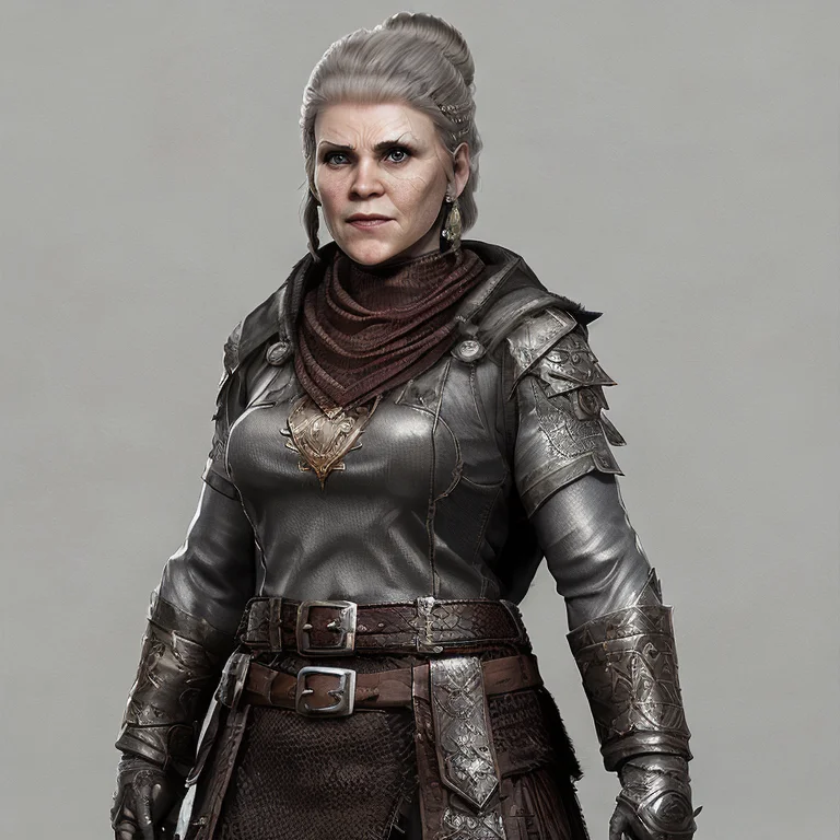 A Photo Of A Full Body Character Of A 70 Years Old Female Vi...