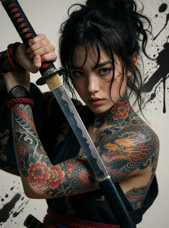 Cinematic Portrait, 25 Years Old Fierce And Beautiful Female...